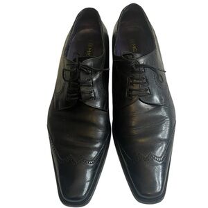 Men's Black Leather Dress Shoes